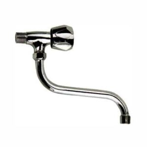 CANILLA DE BRONCE IMPORTADA PARA PARED PICO BAJO - (4801/35)