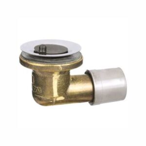 SOPAPA DE BRONCE BAÑERA A CODO C/PVC DELTA - (4808/81)